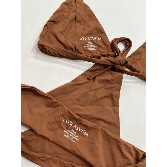 Myra Swim Sofia Top & Cindy Bottoms in Brown - Picture 5 of 5